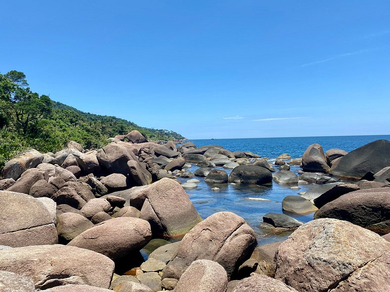 Bangalô Sol: refúgio c/ vista incrível em Ilhabela