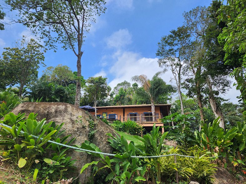 Bangalô Sol: refúgio c/ vista incrível em Ilhabela