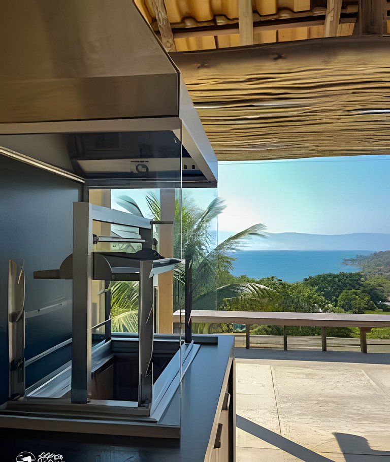 Casa c vista p/ o mar na praia da Armação Ilhabela