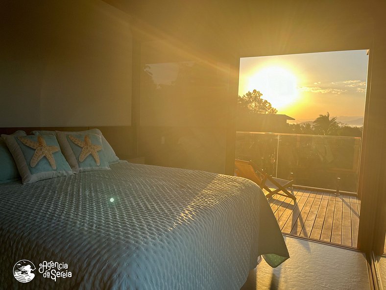 Casa moderna com vista mar panorâmica em Ilhabela