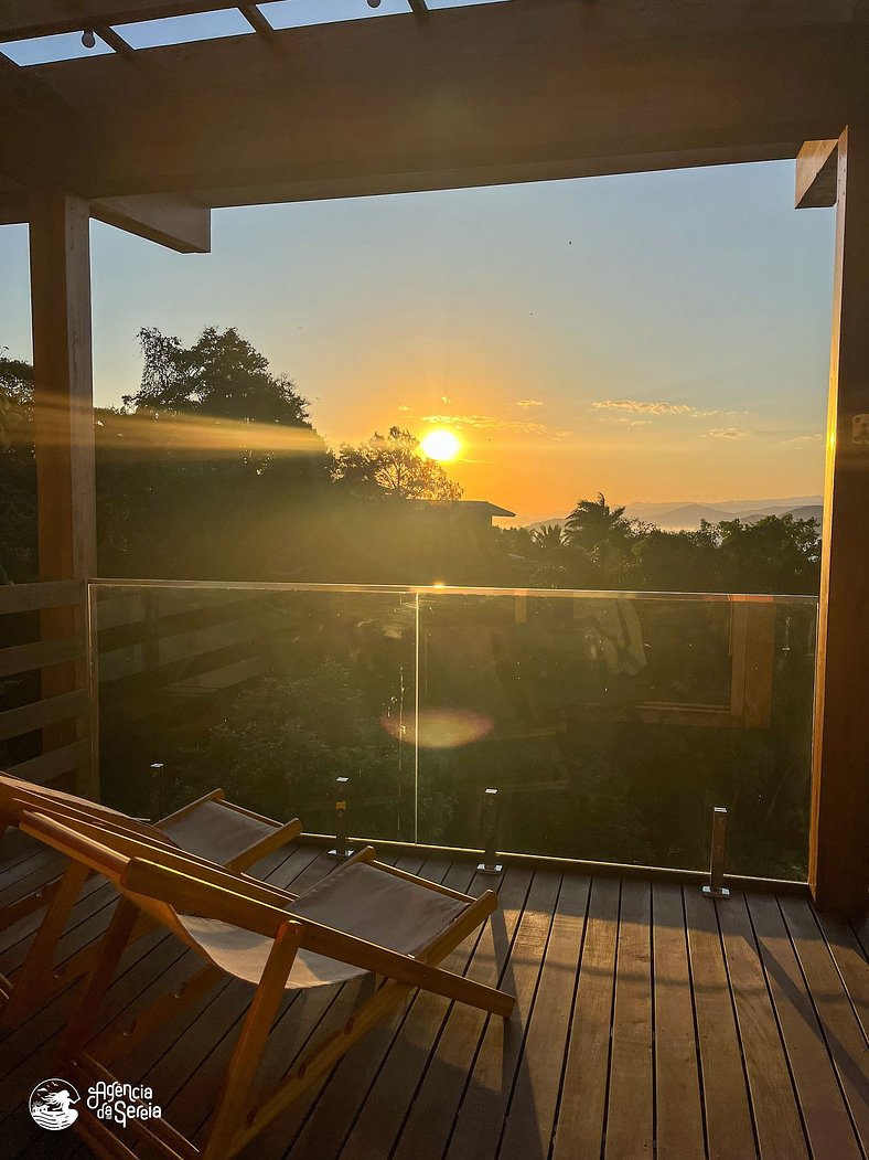 Casa moderna com vista mar panorâmica em Ilhabela