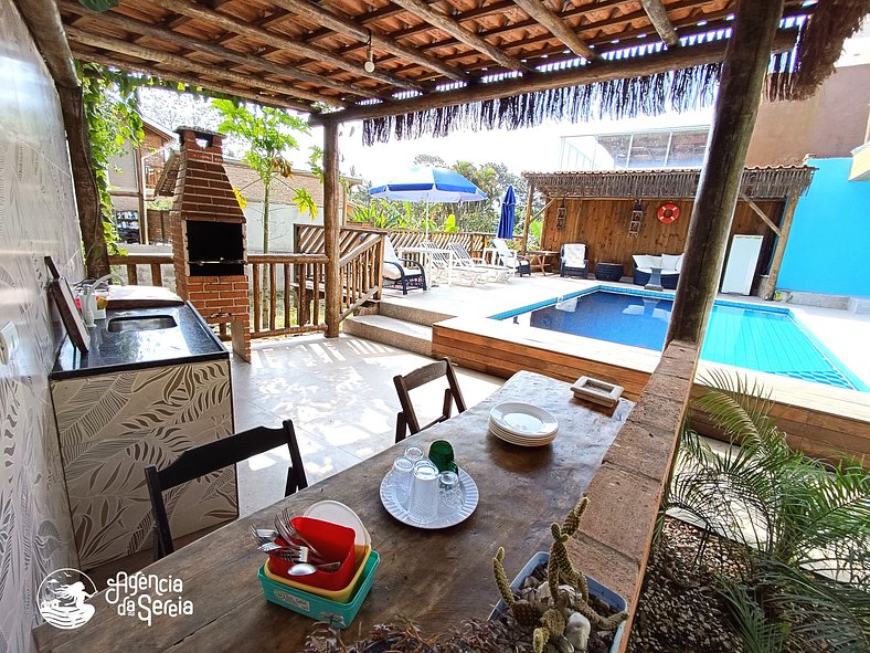 Chalé praia da Feiticeira c piscina compartilhada