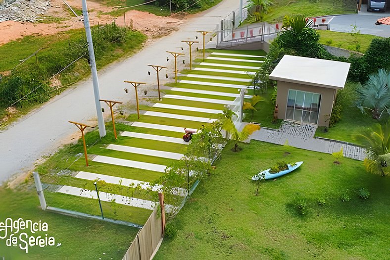 Flat com vista paradisíaca e piscina no Piúva