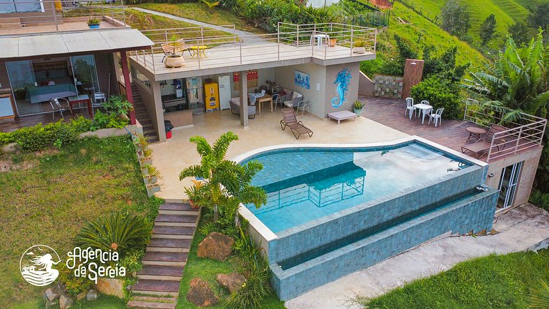 Lindo flat com vista e piscina à 2km da Balsa