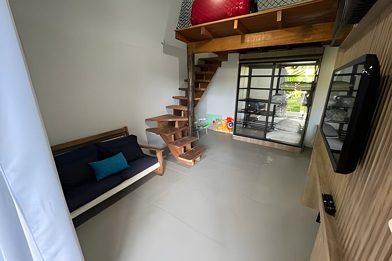 Lindo loft a 300m da praia do Perequê em Ilhabela