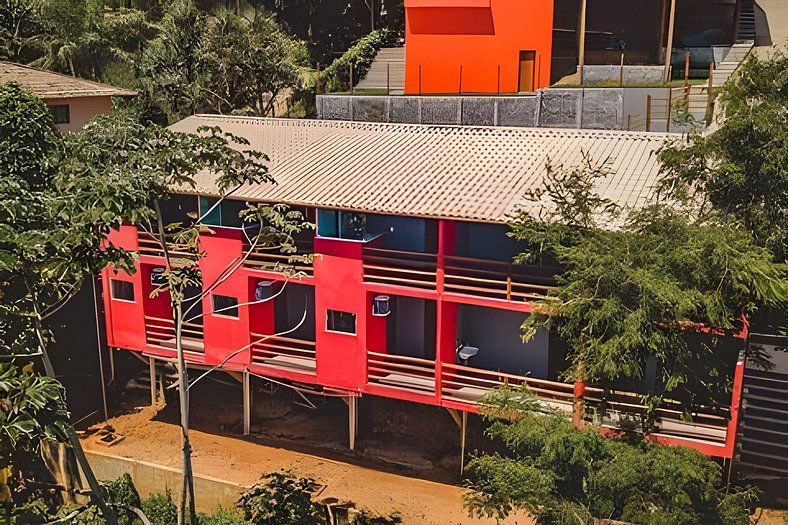 Studio moderno para casais no Mirante da Sereia